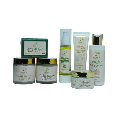مجموعة زيت الزيتون للوجه